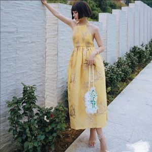 Zara Halter MIDI dress